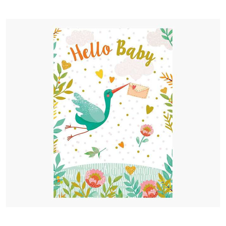 Pictura Tarjeta Zig-Zag - Tarjeta Coleccion Bebes - 15x22cm - Tematica Bebes - Tarjeta Triptica - Incluye Sobre Blanco - Papel