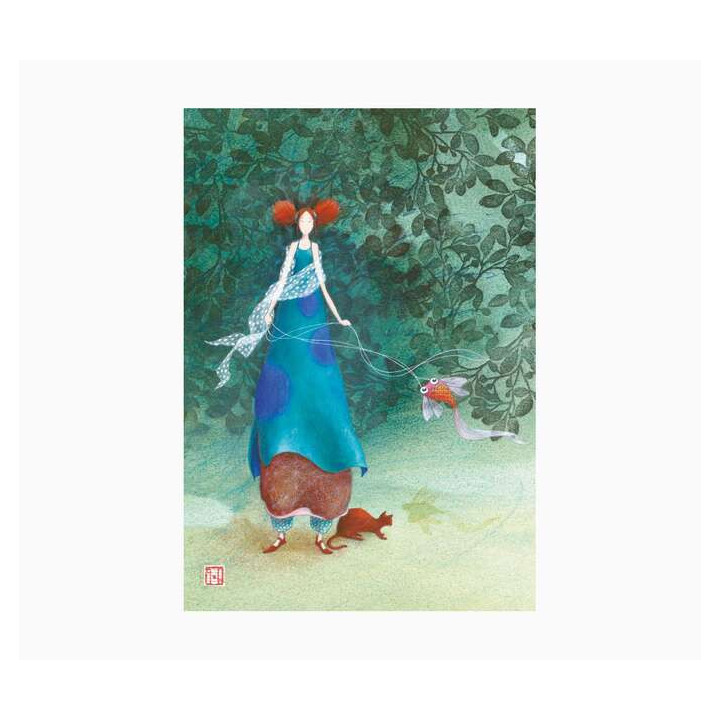 Pictura Gaëlle Boissonnard Cuaderno A6 Grapado - 10.5x15cm - 48 Paginas con Lineas - Papel con Certificacion FSC