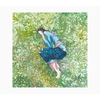 Pictura Gaëlle Boissonnard Tarjeta Doble - Acabado en Barniz de Relieve UV Grueso - Laminado Mate de Tacto Suave - 16x16cm - P