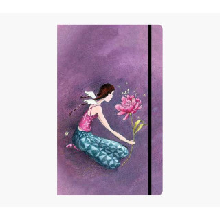 Pictura Gaëlle Boissonnard Cuaderno de Tapa Dura - 13x21cm - Cierre con Cinta Elastica - Cinta de Raso para Marcar La Pagina -