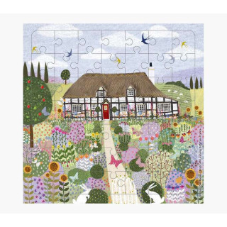 Pictura Tarjeta Puzzle - 15.5x15.5cm - Tematica Casa de Campo - 49 Piezas - Incluye Tarjeta Plegada y Sobre Blanco - Certificac