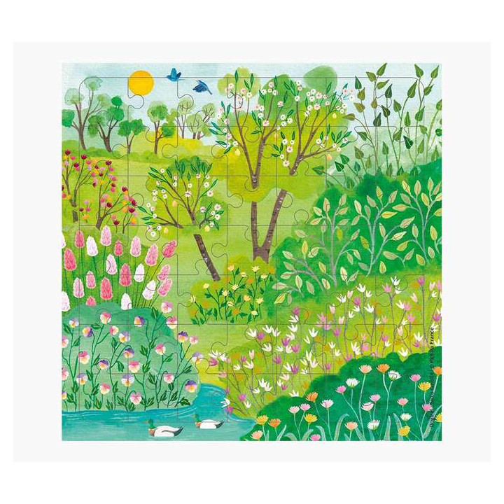 Pictura Tarjeta Puzzle - 15.5x15.5cm - Tematica Parque - 49 Piezas - Incluye Tarjeta Plegada y Sobre Blanco - Certificacion FSC