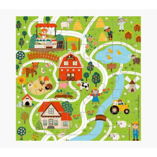 Pictura Tarjeta Puzzle - 15.5x15.5cm - Tematica Caminos de Pueblo - 25 Piezas - Incluye Tarjeta Plegada y Sobre Blanco - Certif