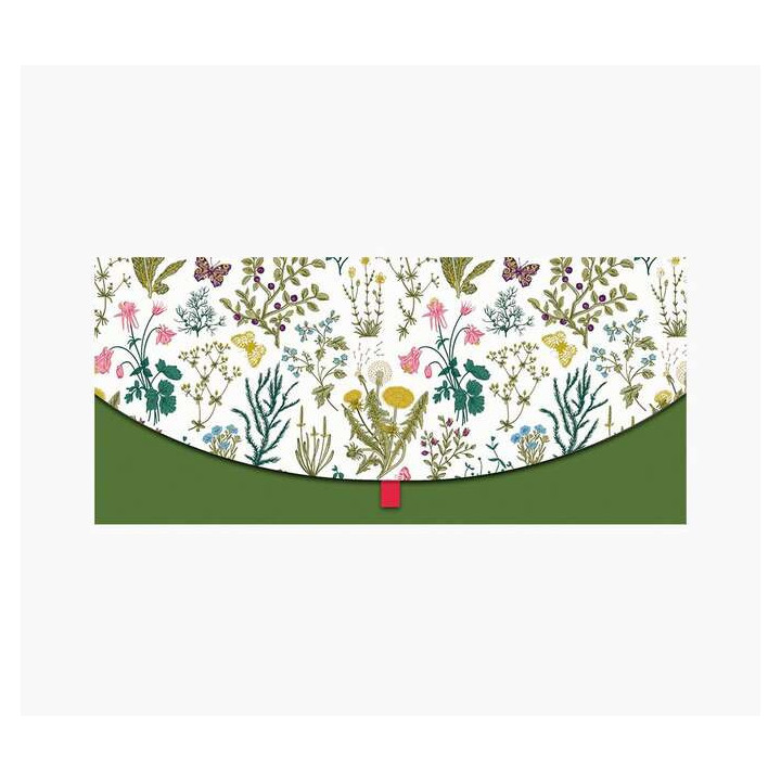 Pictura Tarjeta Money Cards - Formato Horizontal - Tematica de Flores - 21.3x9.6cm - Embolsada Individualmente - Incluye Sobre