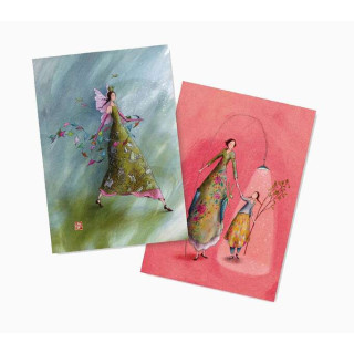 Pictura Aquarupella Gaëlle Boissonnard Pack de 2 Cuadernos A6 48 Paginas - Uno con Cuadricula y el otro Liso - Tamaño 10.5x15