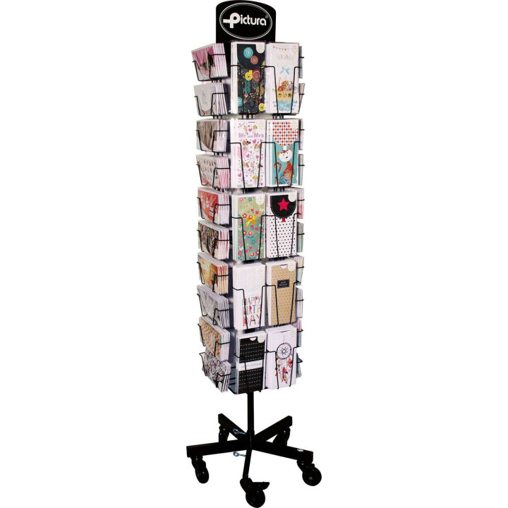 Pictura Expositor Money Card - en mm: 213x96 y 96x213 - Expositor de Tarjetas Coleccion Money Card - 40 Compartimentos - Capaci