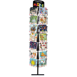 Pictura Expositor Puzzle - 15.5x15.5cm - 35 Compartimentos - Capacidad para 210 Tarjetas - Impresas en Papel con Certificacion