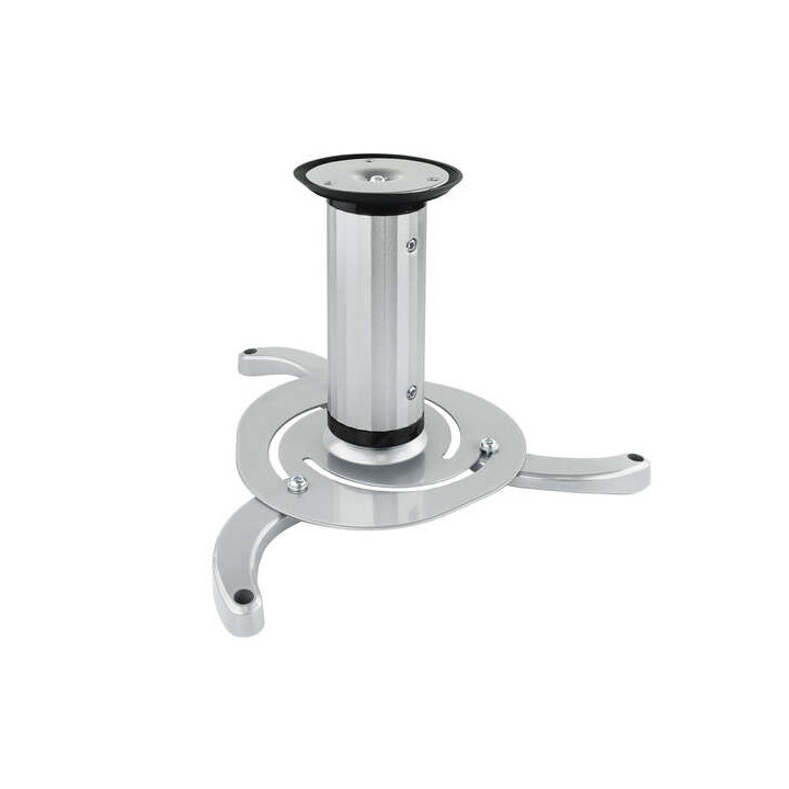 Tooq Soporte Universal de Techo para Proyector - Inclinable y Giratorio - Peso Max 10Kg - Color Plata