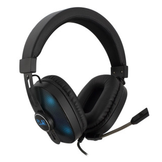 Ewent Auriculares Gaming - Microfono Integrado - Iluminacion RGB - Control de Volumen y Microfono - Diadema Ajustable - Cable d