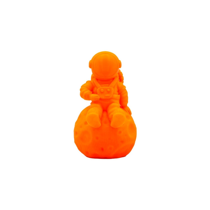 Filamento 3D PLA - Diametro 1.75mm - Bobina 1kg - Color Naranja Fluorescente