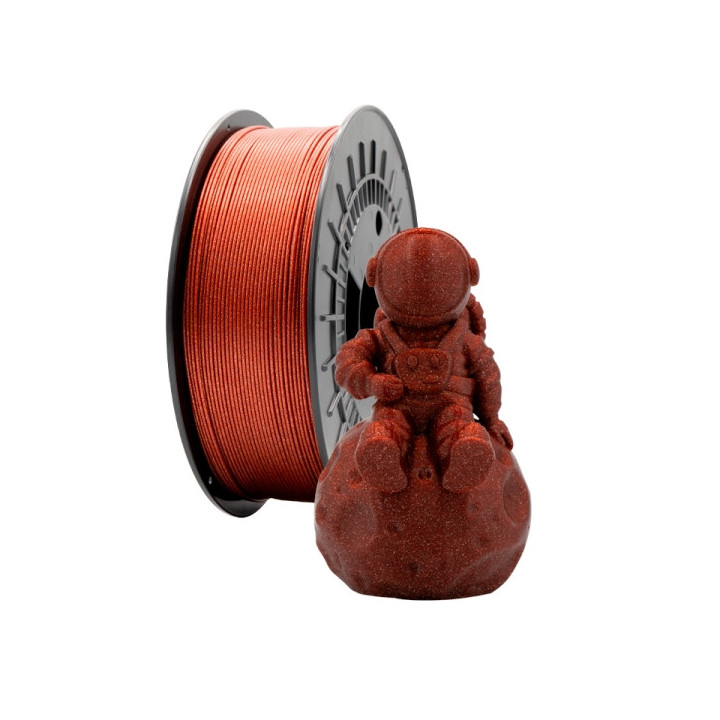 Filamento 3D PLA GLITTER - Diametro 1.75mm - Bobina 1kg - Color Rojo
