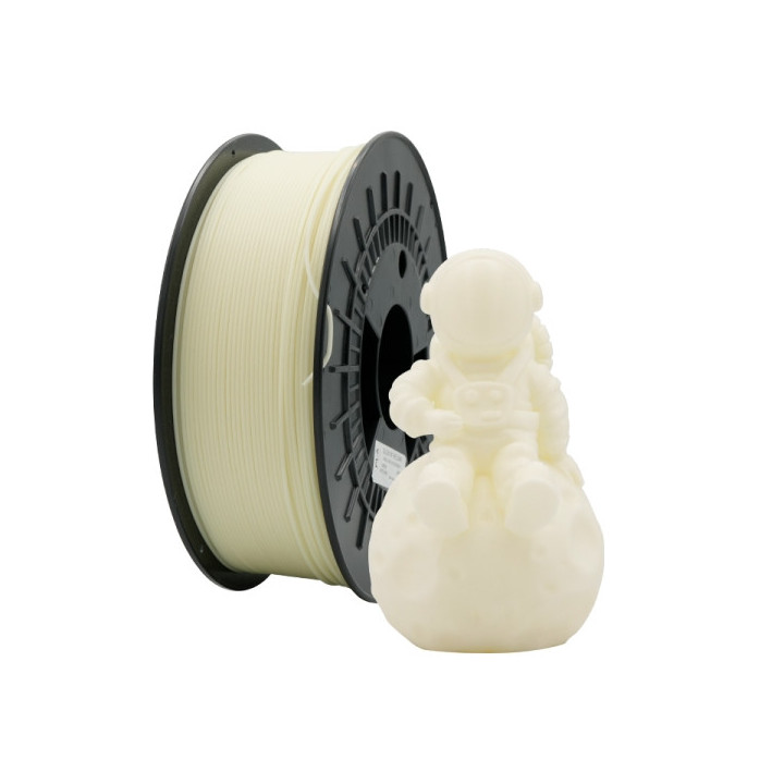 Filamento 3D PLA - Diametro 1.75mm - Bobina 1kg - Color Brillo en la Oscuridad