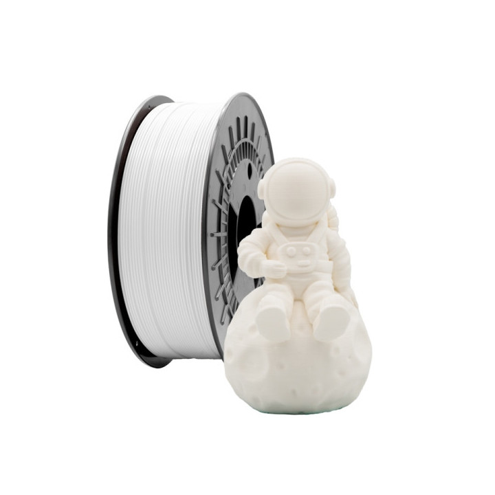 Filamento 3D PLA MATE - Diametro 1.75mm - Bobina 1kg - Color Blanco