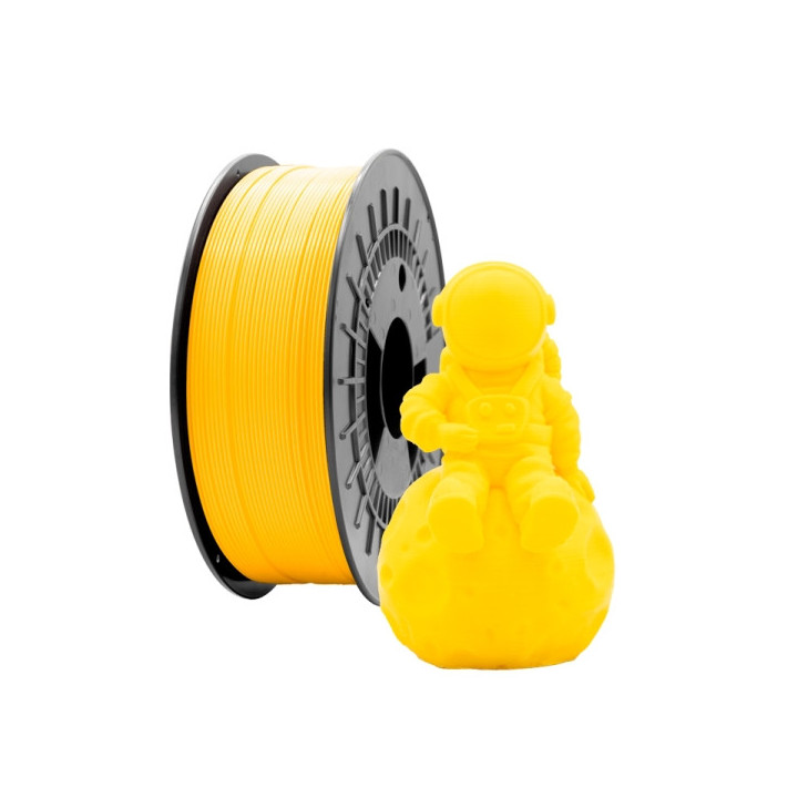 Filamento 3D PLA MATE - Diametro 1.75mm - Bobina 1kg - Color Amarillo