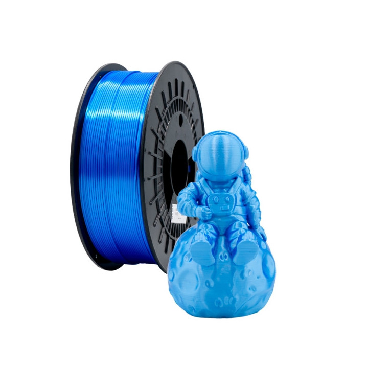 Filamento 3D PLA SILK - Diametro 1.75mm - Bobina 1kg - Color Azul