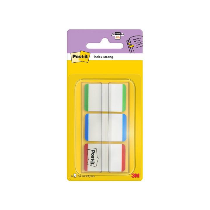 Post-It Index Dispensador con 66 Marcadores Reposicionables - Forma Rectangular - Colores Surtidos