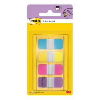 Post-It Index Dispensador con 40 Marcadores Reposicionables - Forma Rectangular - Colores Surtidos