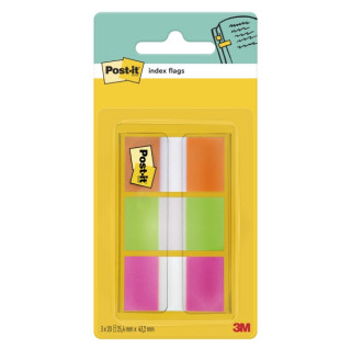 Post-It Index Dispensador con 60 Marcadores de Indice Reposicionables - Forma Rectangular - Colores Surtidos