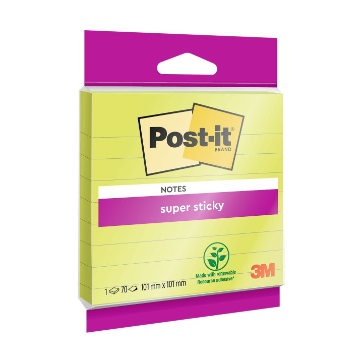 Post-It Super Sticky Pack de Hojas/Bloc