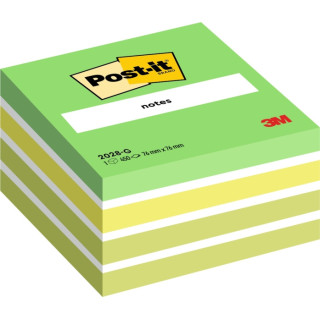 Post-It Cubo de 450 Notas Adhesivas Reposicionables - Forma Cuadrada - 76x76mm - Colores Surtidos