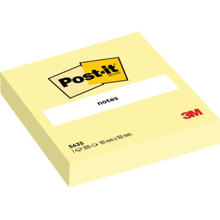 Post-It Bloc de 200 Notas Adhesivas Reposicionables - Forma Cuadrada - 101x101mm - Color Amarillo Claro