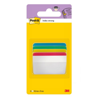 Post-It Index Dispensador con 24 Marcadores Reposicionables - Forma Rectangular - Colores Surtidos