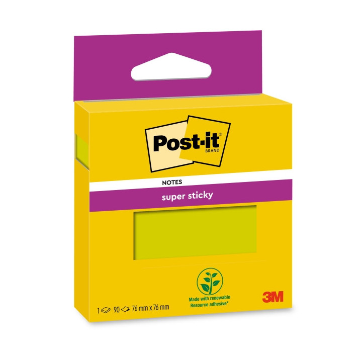 Post-It Super Sticky Pack de Hojas/Bloc