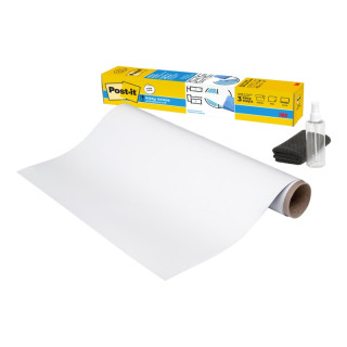 Post-It Easy Erase Pizarra Adhesiva - Forma Rectangular - 91.4x121.9cm - Color Blanco