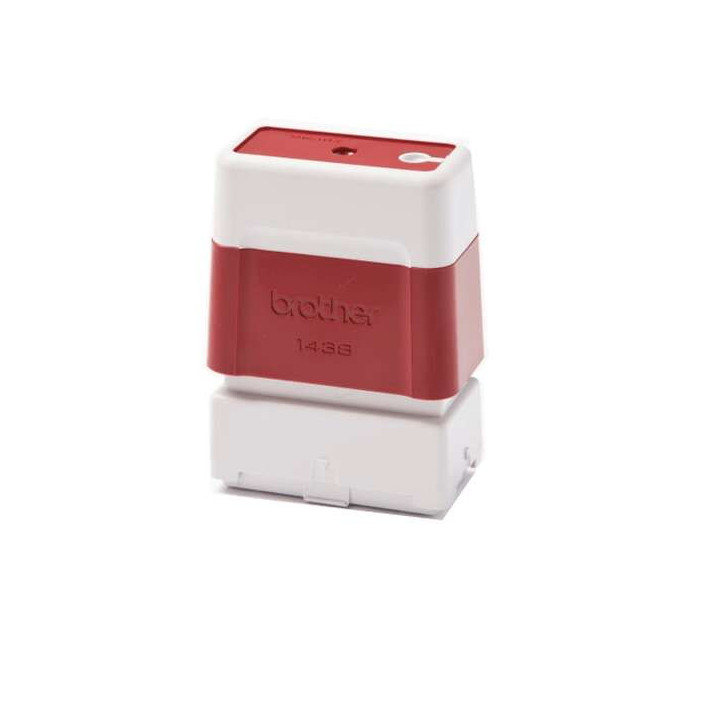 Brother PR1438R6P Pack de 6 Monturas de Sellos Originales - 14x38mm - Color Rojo