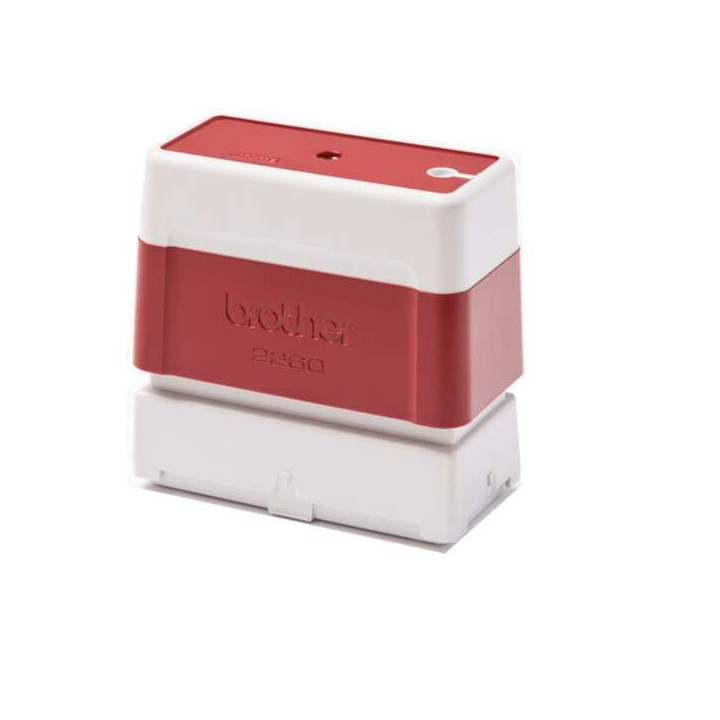 Brother PR2260R6P Pack de 6 Monturas de Sellos Originales - 22x60mm - Color Rojo
