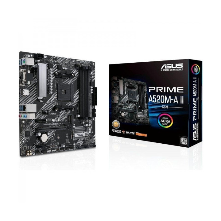 Asus Prime A520M-A II/CSM Placa Base AMD AM4 4x DDR4 - HDMI