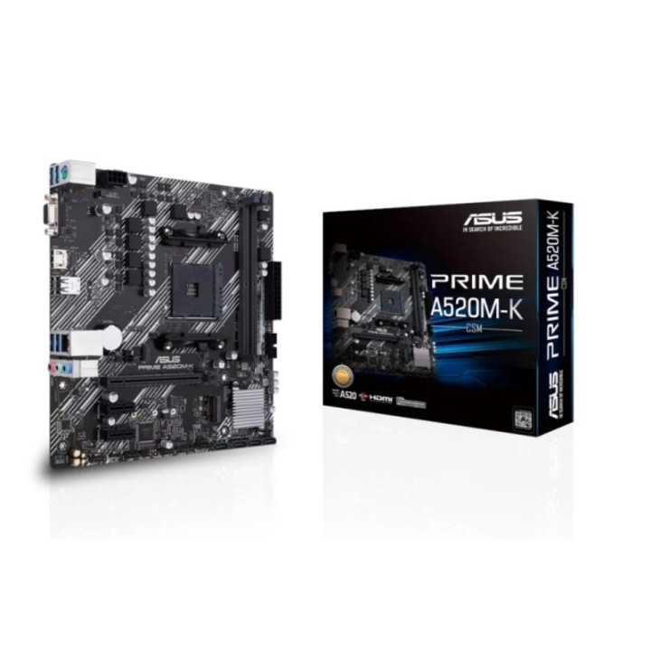 Asus Prime A520M-K Placa Base AMD AM4 2x DDR4 - HDMI