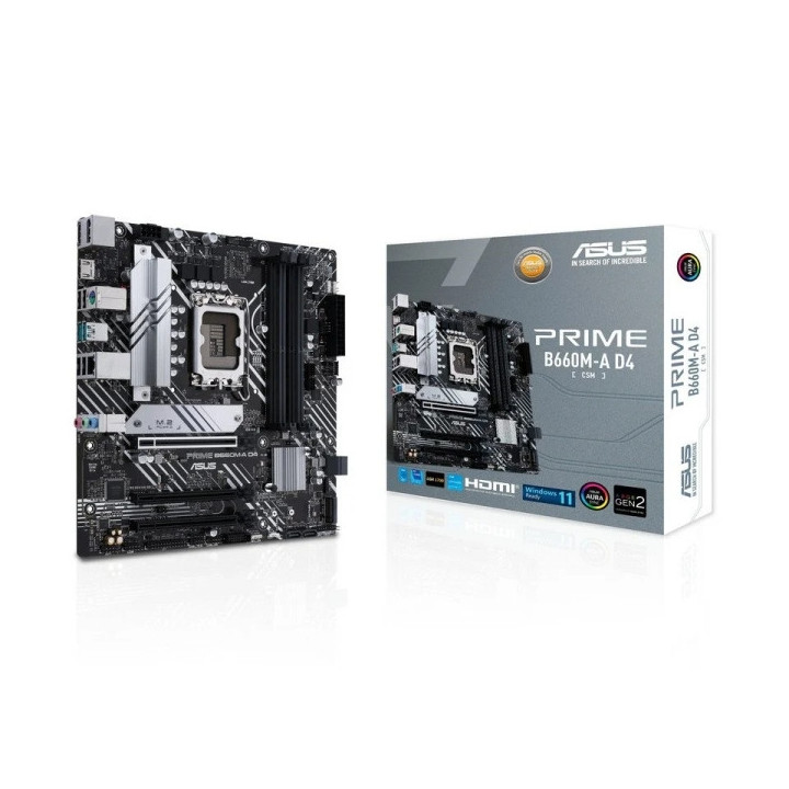 Asus Prime B660M-A D4-CSM Placa Base Intel 1700 4x DDR4 - HDMI
