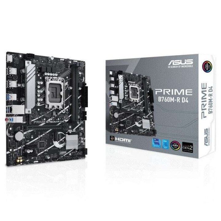 Asus Prime B760M-R D4 Placa Base Intel 1700 2x DDR4 - HDMI