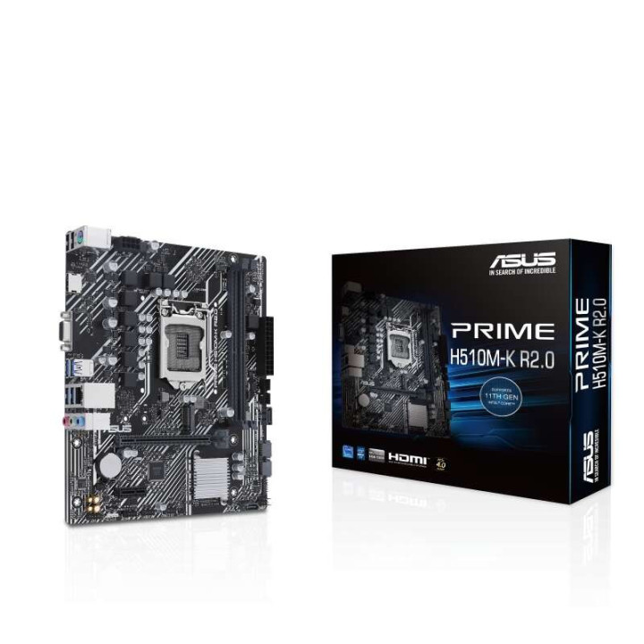 Asus Prime H510M-K R2.0 Placa Base Intel 1200 2x DDR4 - HDMI