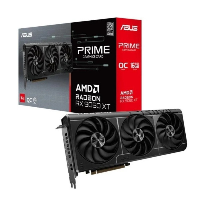 Asus PRIME AMD Radeon RX 9060 XT OC Tarjeta Grafica 16GB GDDR6 FSR 4