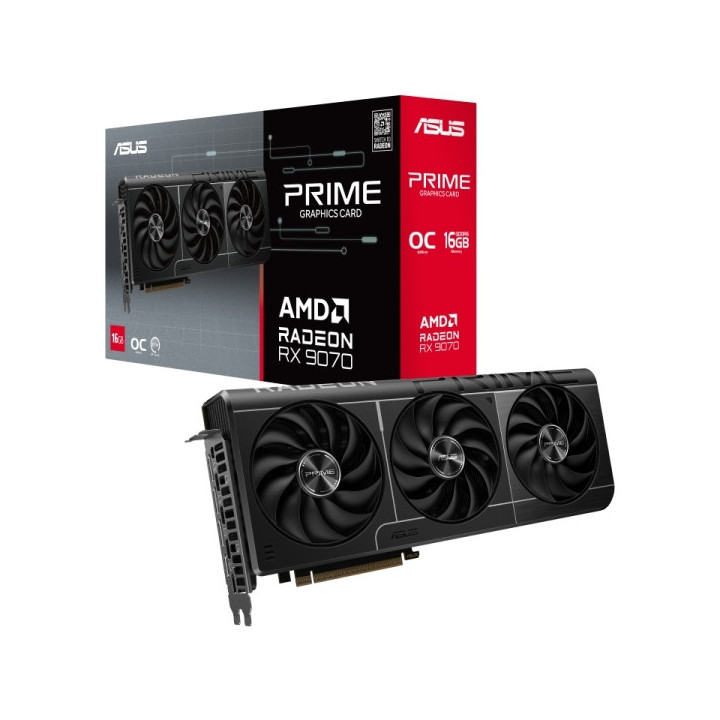 Asus Prime Radeon RX 9070 OC Edition Tarjeta Gráfica 16GB GDDR6