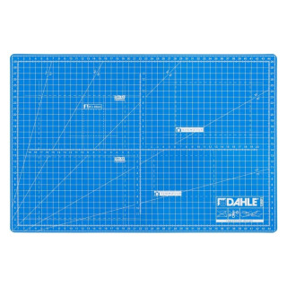 Dahle 10691 Plancha de Corte A3 30x45cm - 5 Capas con Nucleo Resistente al Corte - Lineas de Orientacion - Color Azul