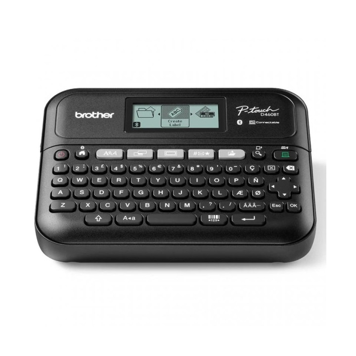 Brother P-Touch D460BT Rotuladora Electronica - Pantalla LCD - Ancho Max. de Cinta 18mm - Bluetooth