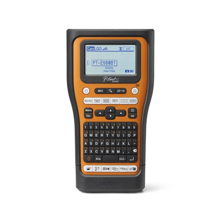Brother PT-E560BTSP Rotuladora Electronica Bluetooth - Con Conexion a PC - Pantalla LCD - Ancho Max. de Cinta 18mm - Velocidad