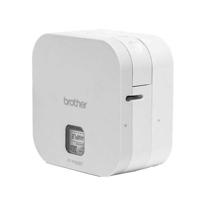 Brother PT-P300BT Cube Rotuladora Electronica Portatil Bluetooth - Resolucion 180ppp - Velocidad 20mms - Color Blanco