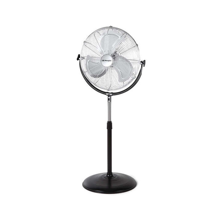Orbegozo PWS 1846 Ventilador Industrial de Pie - Aspas de 45cm - 3 Velocidades - Altura Ajustable - Asa de Transporte y Rejilla