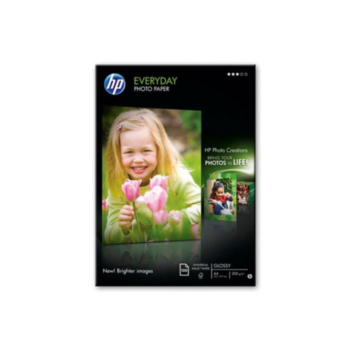 HP Q2510A Papel Fotografico Everyday Glossy 100 Hojas A4 200gr