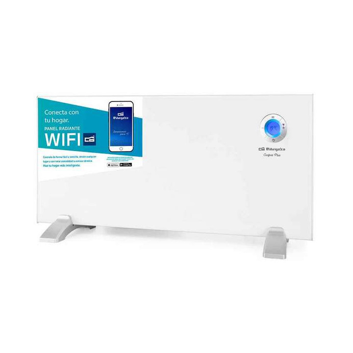Orbegozo REW 1500 Panel Radiante Wi-Fi Inteligente - Control por Voz - Deteccion de Ventanas Abiertas - Programacion Diaria y S