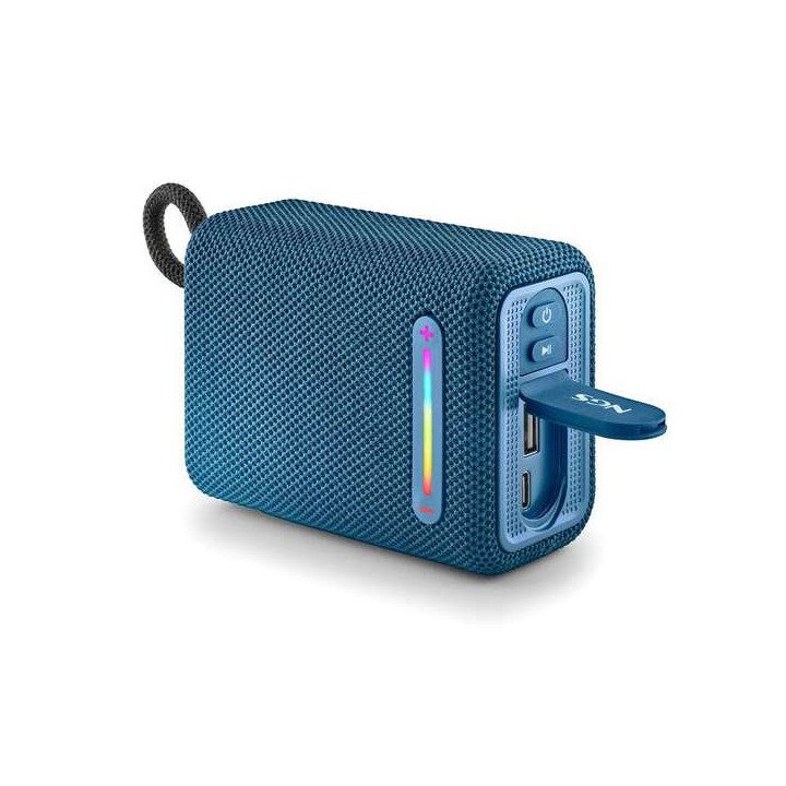 NGS Roller Furia 1 Altavoz Bluetooth 15W TWS - Autonomia hasta 9h - Resistencia al Agua IPX6 - Color Azul