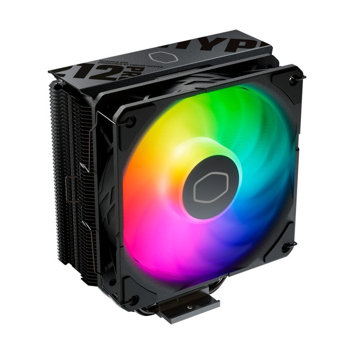 Cooler Master Hyper 212 Pro Disipador CPU - 4 Tubos -  Multisocket Universal - Ventilador 120mm - Iluminacion RGB - Color Negro
