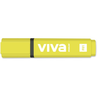 Molin Viva Marcador Fluorescente - Trazo entre 1 y 5mm - Tinta con Base de Agua - Color Amarillo
