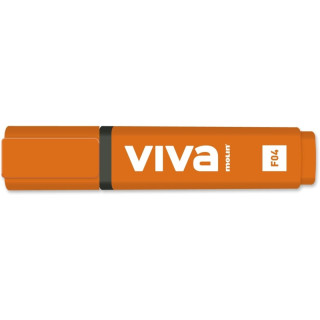 Molin Viva Marcador Fluorescente - Trazo entre 1 y 5mm - Tinta con Base de Agua - Color Naranja