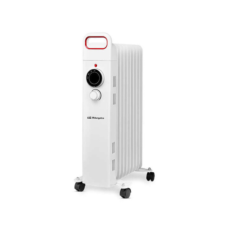 Orbegozo RU 2000 Radiador de Aceite Potente y Seguro - Potencia Maxima 2000W - 9 Elementos Calorificos - Proteccion contra Sobr