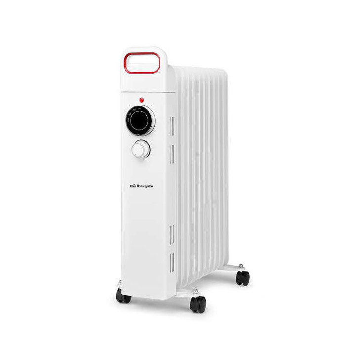 Orbegozo RU 2500 Radiador de Aceite Potente y Seguro - Potencia Maxima 2500W - 11 Elementos Calorificos - Proteccion contra Sob